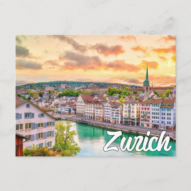 Carte Postale Zurich, Suisse (Devant)