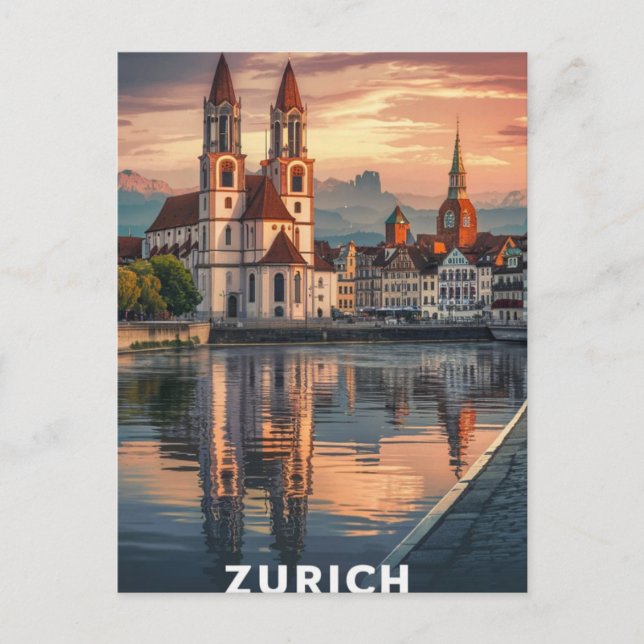 Carte Postale Zurich Suisse Travel (Devant)