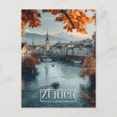 Carte Postale Zurich, Suisse : Un Vintage voyage