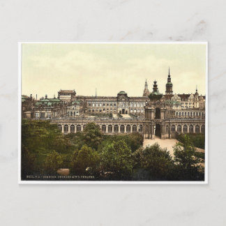 Carte Postale Zwinger et le Théâtre, Altstadt, Dresde, Saxe