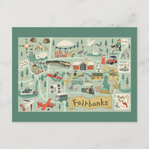 Carte Postcard Fairbanks