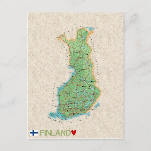 CARTE POSTCARDS ♥ Finlande (Devant)