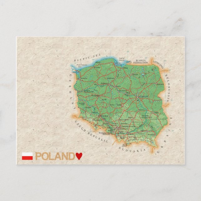 CARTE POSTCARDS ♥ Pologne (Devant)