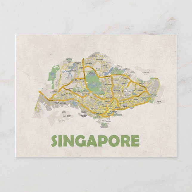 CARTE POSTCARDS ♥ Singapour (Devant)