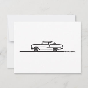 Carte Poste rigide Chevy 1955