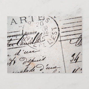 Carte Poste vintage Paris, Cher Camille....