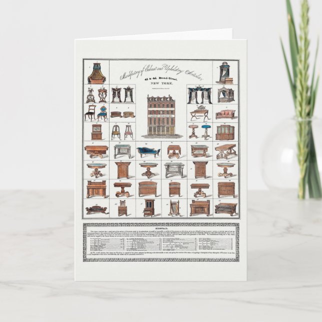 Carte Poster du mobilier vintage (Devant)
