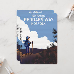 Carte Poster du Randonnée Peddars Way Norfolk
