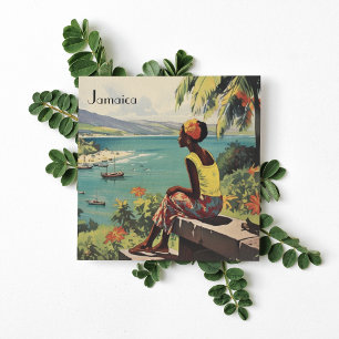 Carte Poster Vintage voyage Jamaïcaine