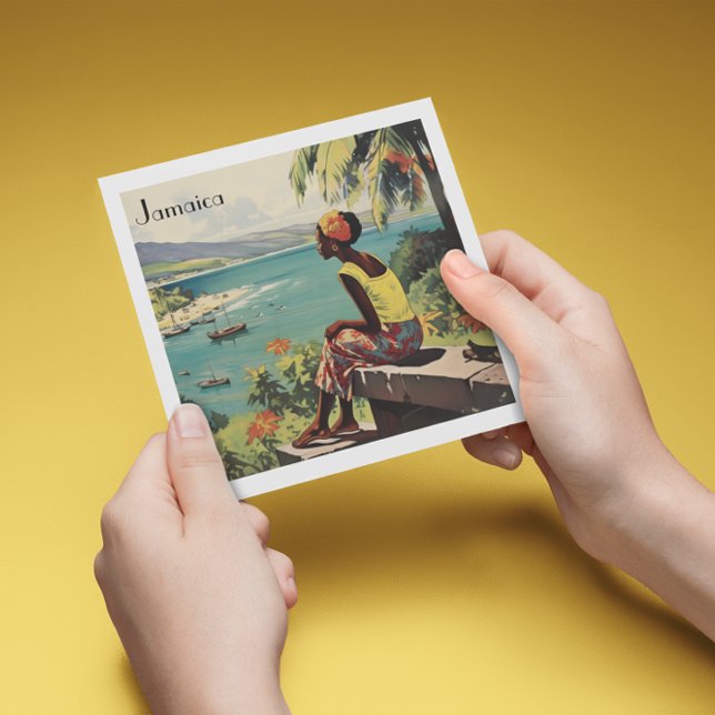 Carte Poster Vintage voyage Jamaïcaine (Créateur téléchargé)
