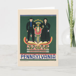 Carte Poster Vintage voyage Pour Lancaster County, Pa