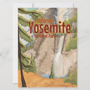 Carte Poster vintage Yosemite