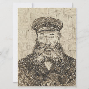 Carte Postman Joseph Roulin (Sepia Sketch) (par van Gogh