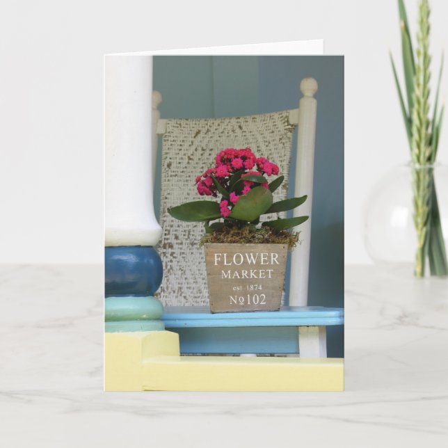 Carte Pot à fleurs du marché - Martha's Vineyard (Devant)