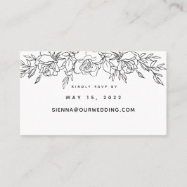 Carte Pot Du Mariage Rose En Ligne RSVP