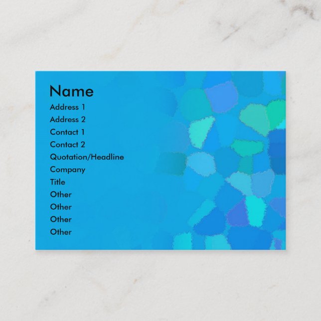 Carte potelée de profil de taille : Verre givré (Devant)
