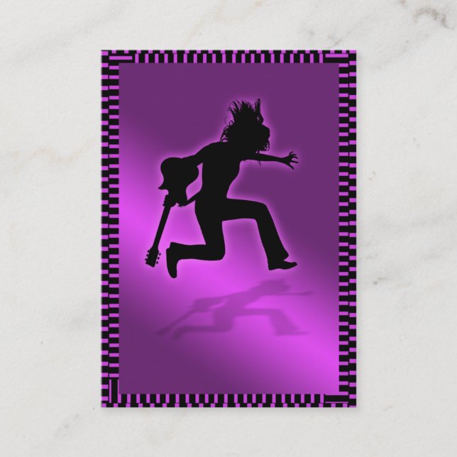 " Carte potelée majestueuse "rose (Devant)