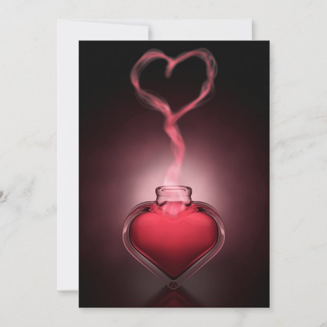 Carte Potion D'Amour Et Parfums Coeurs (Devant)