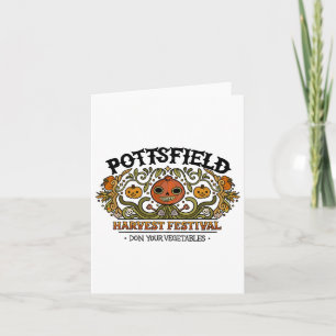 Carte Pottsfield Harvest Festival Citrouille Automne Aut