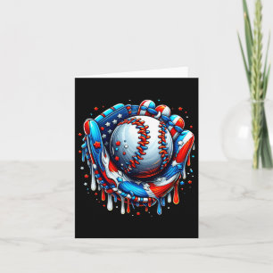 Carte Poudres de glace à goutte de baseball Gant de base