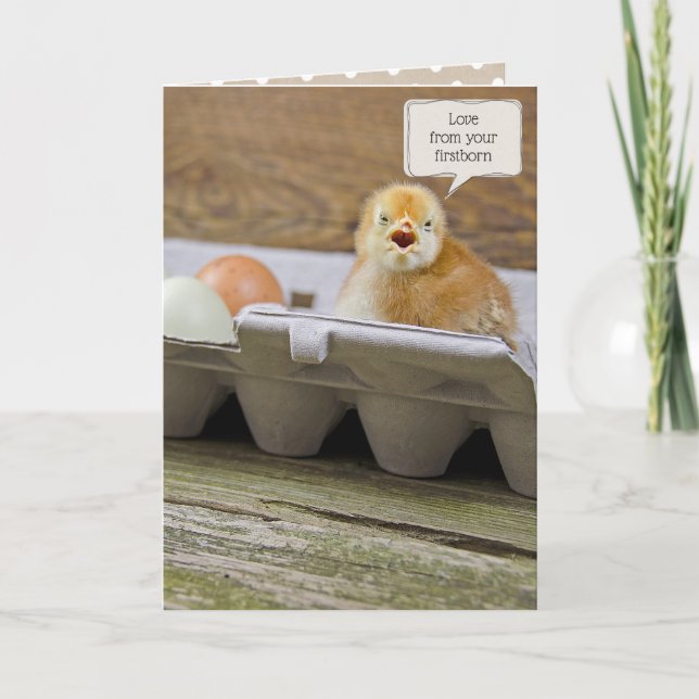 Carte Poulet de fête de nom (Devant)