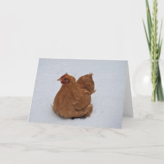 Carte Poulet de Pékin dans la neige