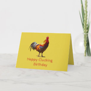 Carte Poulet drôle Anniversaire personnel
