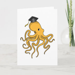 Carte Poulpe étudiant avec diplôme