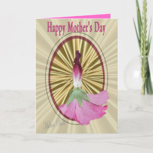 Carte Poupée-personnaliser de rose trémière