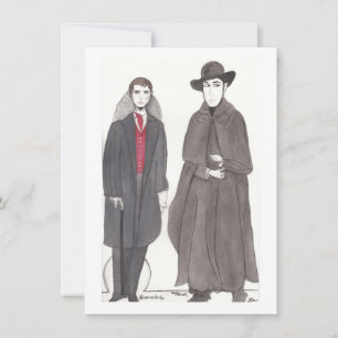 Carte Poupées en papier Vampire et Reverend