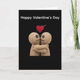 Carte Poupées Vaudoues Saint-Valentin