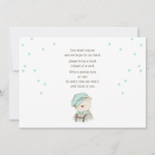 Carte pour Baby Shower 'Apportez un livre'
