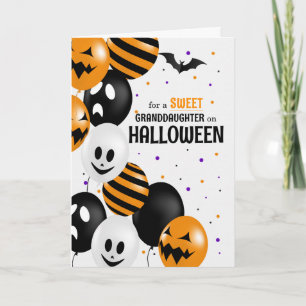 Carte pour Ballons Grandgirl Pois Halloween