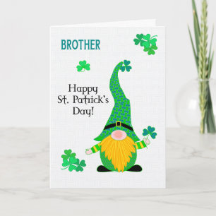 Carte Pour Brother St Patrick's Fun Leprechaun Card