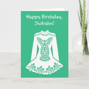Carte Pour Danseurs Irlandais Danser Robe À Thème Annive