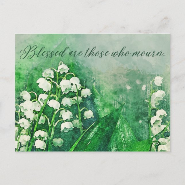 Carte pour écrire des mots de sympathie (Devant)