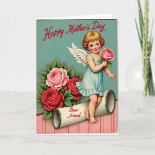 Carte pour enfants pour la fête des mères florale