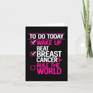 Carte Pour Faire Aujourd'Hui Battre Le Cancer Du Sein Rè
