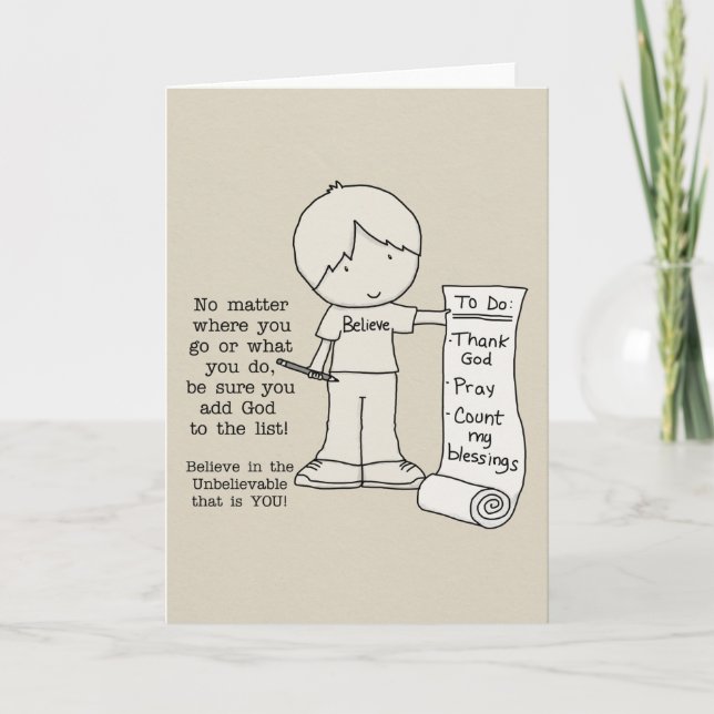 Carte Pour faire la liste (Devant)