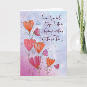 Carte Pour faire un pas Soeur Fête des mères Amour avec