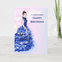 Pour fille à l'anniversaire Sparkly Blue Gown Desi