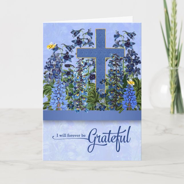 Carte pour Friend Merci Christian Forever Grateful (Devant)