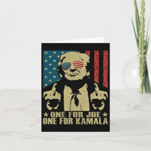 Carte Pour Joe One Pour Kamala Funny Trump 2024