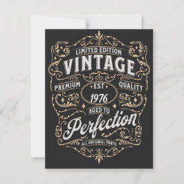 Carte pour la fête des pères. Édition vintage. Âge