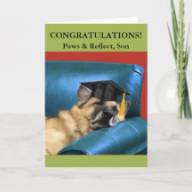 Pour la graduation de son berger allemand repos