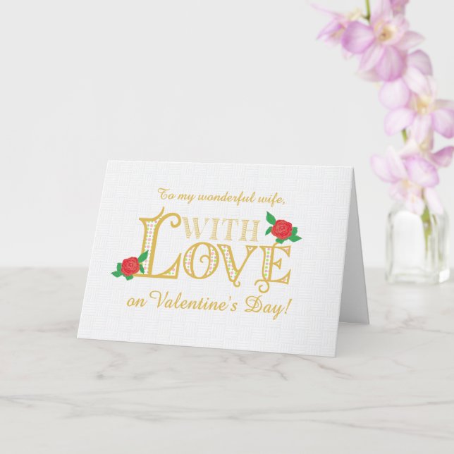 Carte Pour la Journée des Valentines de Femme avec la ca (Orchidée)