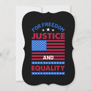 Carte Pour la liberté, la justice et l'égalité
