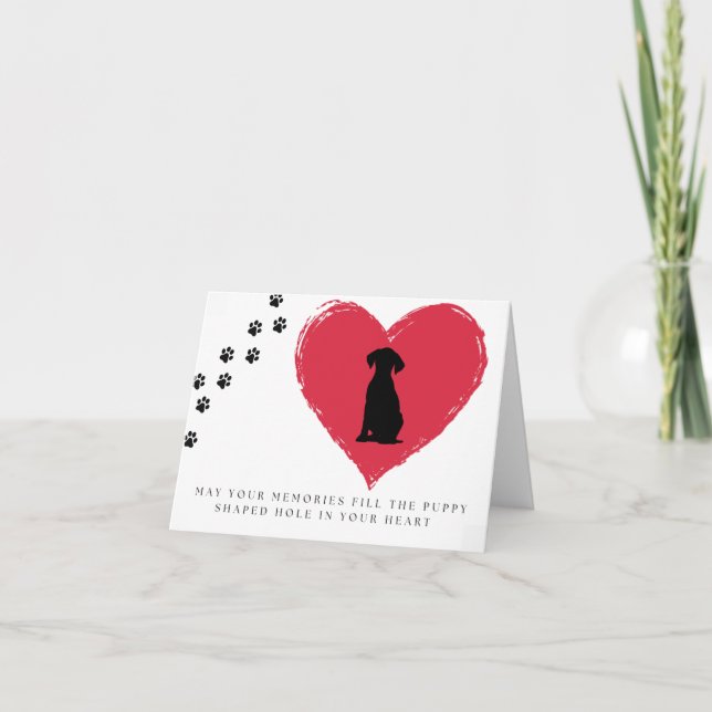 Carte Pour la perte de votre chien (Devant)