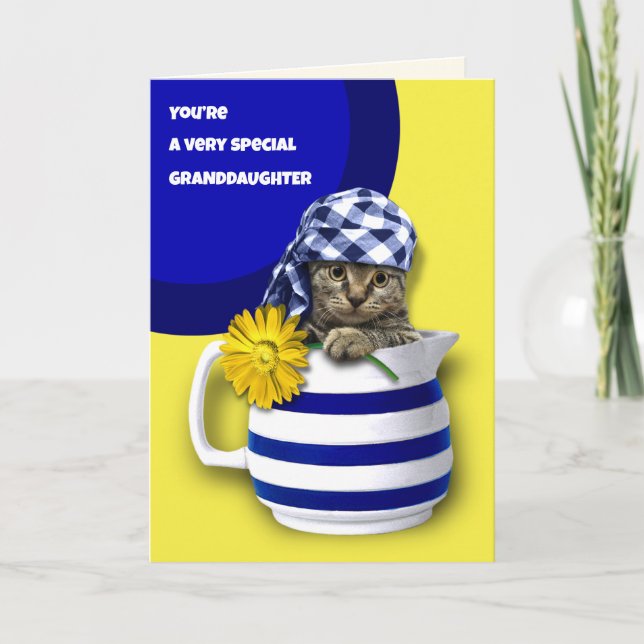 Carte Pour la petite-fille à l'occasion de la fête des m (Devant)