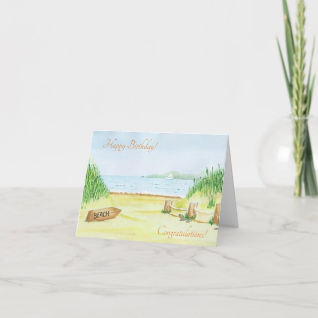 Carte pour la plage (Devant)